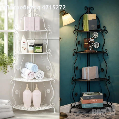 Елегантен ъглов рафт – стилно решение за максимално използване на пространството