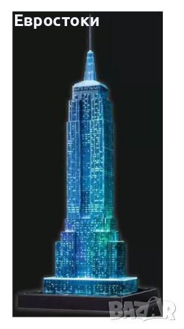 3D пъзел Building Empire State Building Light Up - 216 части, снимка 4 - Пъзели - 45343850