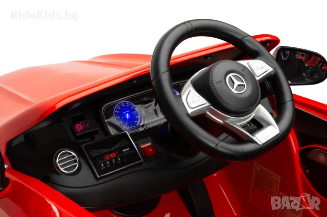 Луксозен детски акумулаторен Mercedes AMG S63 - червена, с дистанционно и LED светлини, снимка 3 - Детски велосипеди, триколки и коли - 49963716