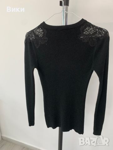 Красив дамски пуловер с дантела и камъни, снимка 14 - Блузи с дълъг ръкав и пуловери - 45747209