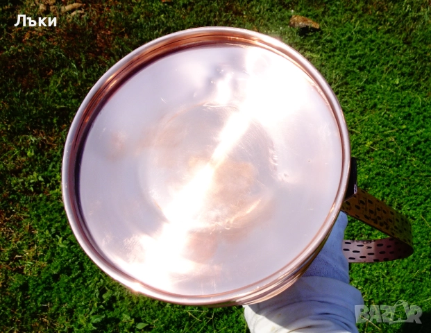 Страхотна медна кана,буренце,чиста червена мед 3 л. , снимка 10 - Антикварни и старинни предмети - 51467953