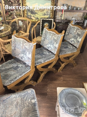 Комплект от 6 трапезни стола (Х) , снимка 12 - Столове - 52837107