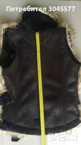 Елек с изкуствена козина топъл размер S, снимка 5 - Елеци - 48049805