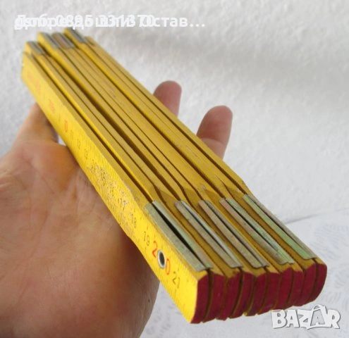  стар катинар с ключ, сгъваем метър, метри, снимка 13 - Други ценни предмети - 28955737