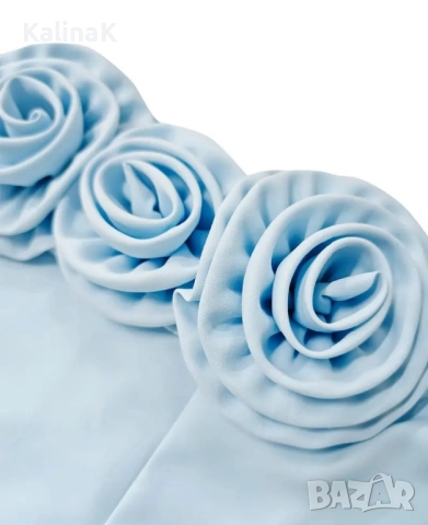 Парти синя рокля, снимка 2 - Рокли - 51587875