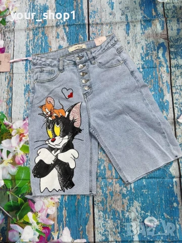 Къси панталони дънкови Tom and Jerry , снимка 1