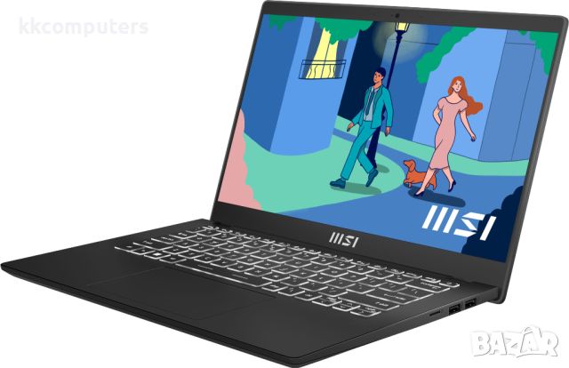 Лаптоп MSI Modern 14 C12M, 14.0", Full HD, Intel Core i3-1215U (0.9/4.4GHz, 10M), Intel UHD Graphics, снимка 4 - Лаптопи за работа - 46312151