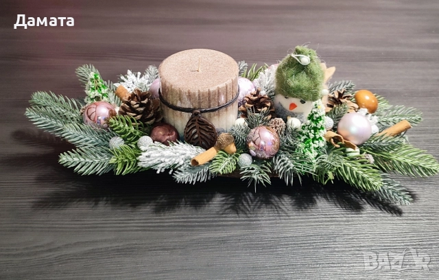 Коледни декорации -свещници/табелки /подаръчни кутии и др.