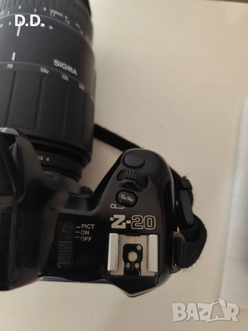 Pentax Z20 + обектив Sigma 70-300mm (Pentax K/KAF2 mount), снимка 5 - Фотоапарати - 53241454