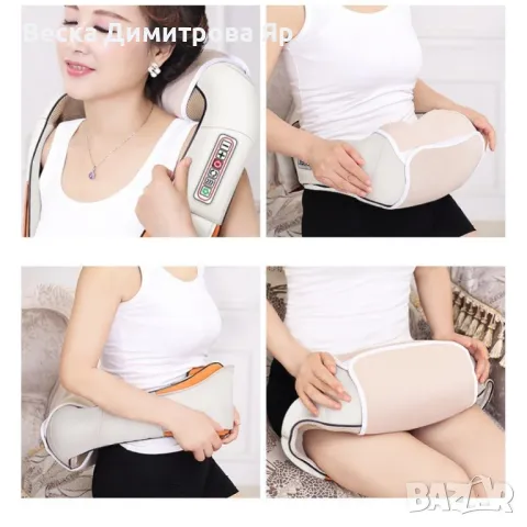 Шиацу 4D масажор за врат, гръб, плешки и рамене с функция затопляне , снимка 13 - Масажори - 49801252