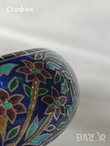 Сребърна гривна с емайл, снимка 7 - Гривни - 51036042