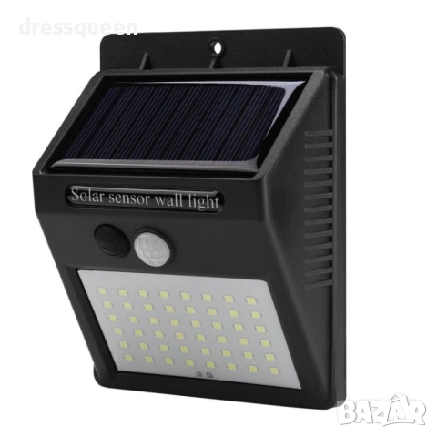1582 Стенна соларна LED лампа със сензор за движение – Автоматично осветление и лесен монтаж