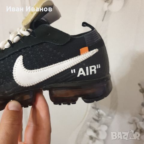 маратонки  -Nike Air VaporMax Off-White  номер 39,5-40 , снимка 13 - Маратонки - 37495541