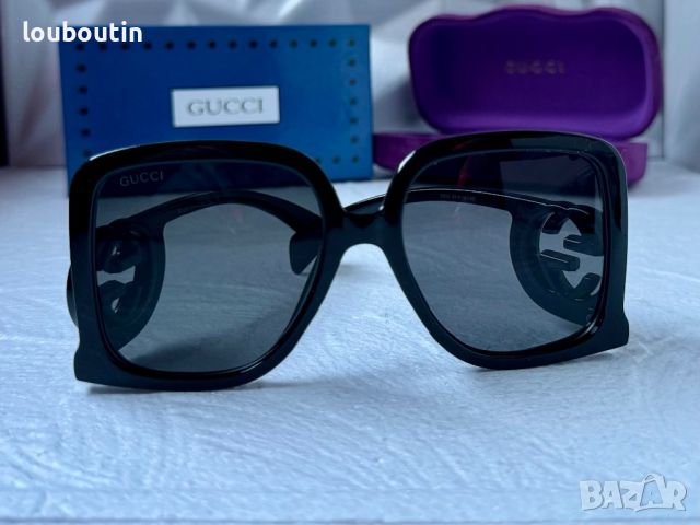 Gucci 2024 дамски слънчеви очила правоъгълни GG1326, снимка 6 - Слънчеви и диоптрични очила - 45571816