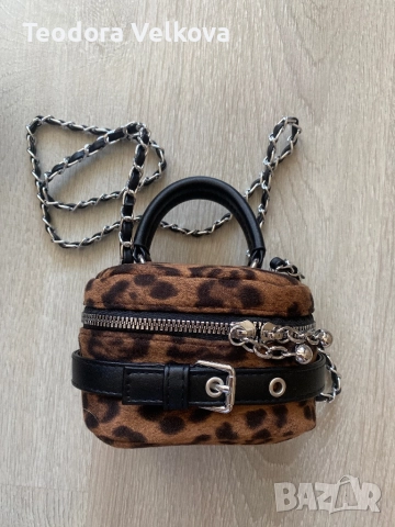 Мини леопардова чанта , снимка 1