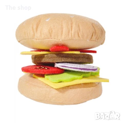 Текстилен хамбургер за игра (004), снимка 1 - Образователни игри - 45524231