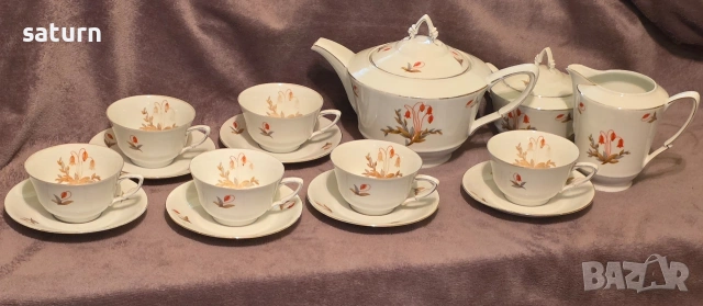 порцеланов сервиз ZehSchrezer Bavaria Германия почти 100 гидишен юбилеен