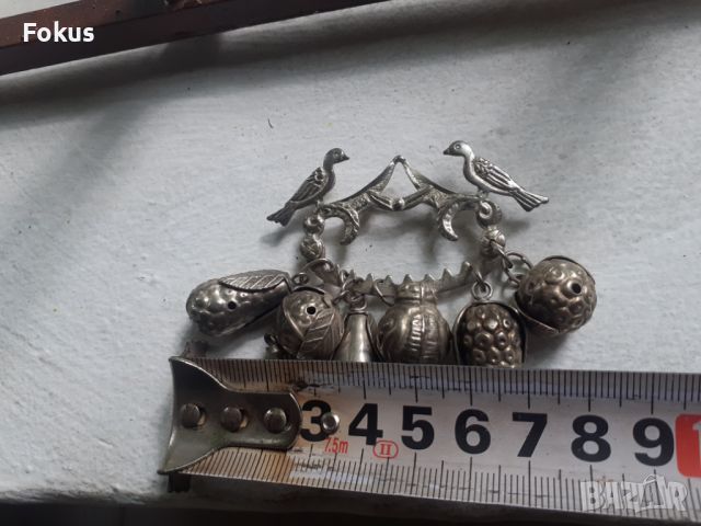 Брошка - накит с пиленца, снимка 6 - Антикварни и старинни предмети - 46144848