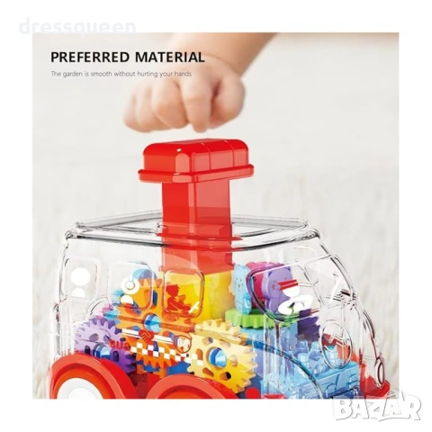 4747 Детска прозрачна кола с въртящи се механизми и музика, снимка 8 - Коли, камиони, мотори, писти - 53810537