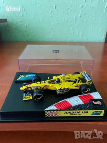 модели  формула 1  Ferrari ,  Jordan Honda -  HOT WHEELS -  1.43 - Rubens Barrichello   - договаряне, снимка 4 - Колекции - 46228122