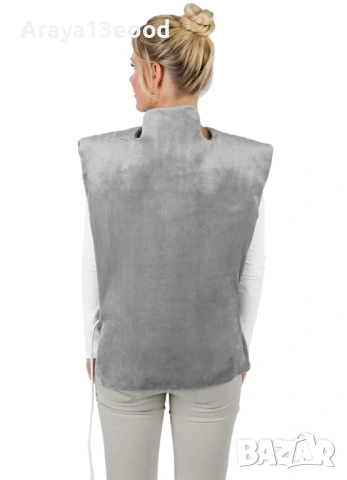 Одеяло за масаж на гръб и врат Vitalmaxx с нагревател 100 W, 67 х 84 см Одеяло за масаж на гръб и вр, снимка 4 - Масажори - 54066047