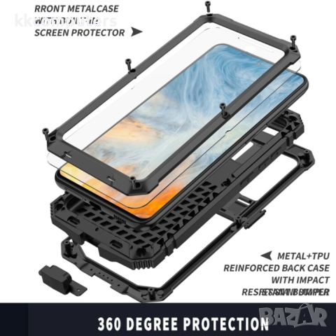 Samsung Galaxy S21 FE 5G R-Just Удароустойчив/Водоустойчив Калъф 360 Градуса Защита и Протектор, 45 , снимка 6 - Калъфи, кейсове - 52818322