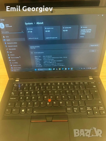 Лаптоп Lenovo ThinkPad 512 GB 16GB Ram