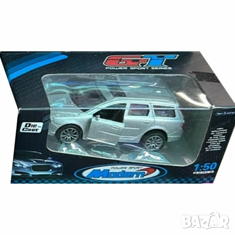 Метална количка 1:50 с отварящи се врати – Спортен стил и реалистичен дизайн, снимка 2 - Коли, камиони, мотори, писти - 51063505