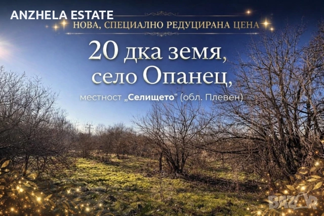 Инвестиционен имот в района на село Опанец обл. Плевен