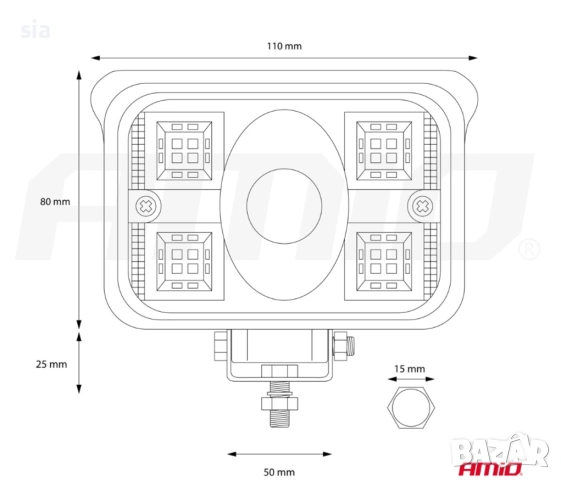 Халоген лед 12-24V, снимка 5 - Аксесоари и консумативи - 53269023
