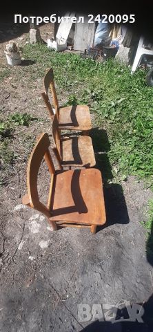 стари малки дървени столове-90лв, снимка 2 - Столове - 45263238