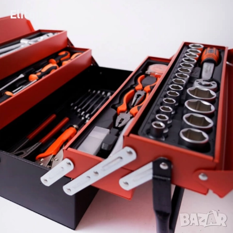 Комплект инструменти 147 бр. в метален куфар, снимка 4 - Други стоки за дома - 52853781