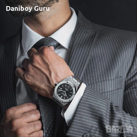 Мъжки часовник FEICE, механичен автоматичен часовник, 5ATM, водоустойчив, от неръждаема стомана, снимка 5 - Мъжки - 54131120