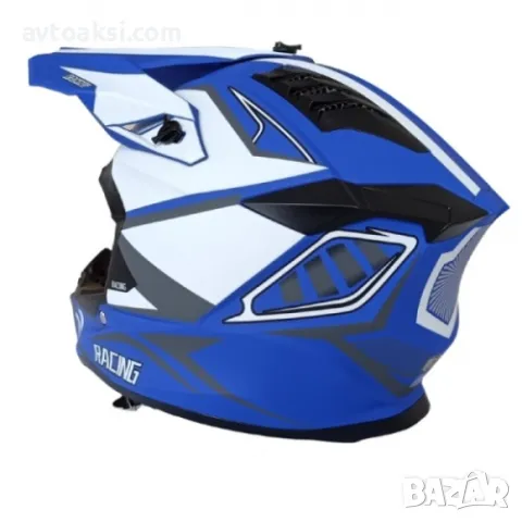 Каска Мотор Крос/АТВ/Бъги/Вело два Цвята, снимка 7 - Аксесоари и консумативи - 50109219