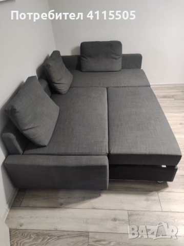 ъглов разтегателен диван с ракла, снимка 5 - Дивани и мека мебел - 51711997