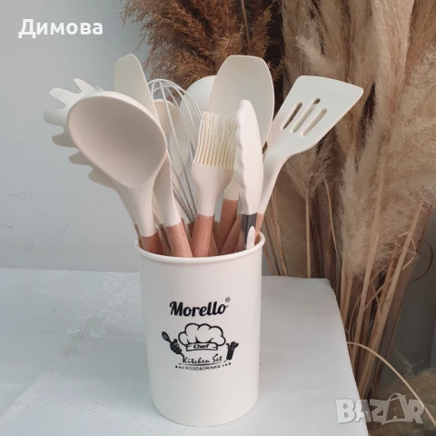 К-т прибори силикон , снимка 5 - Прибори за хранене, готвене и сервиране - 50790673