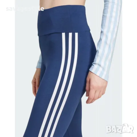 Дамски клин ADIDAS D2M 3-Stripes Leggings Blue, снимка 3 - Клинове - 48843551