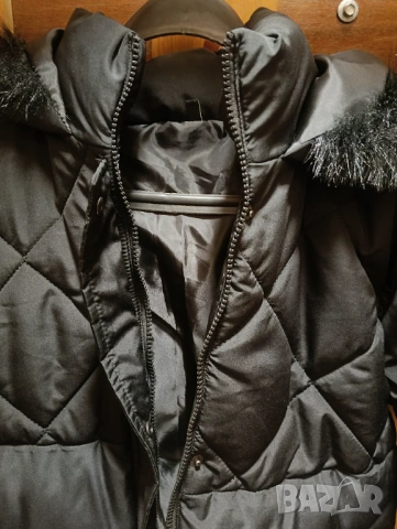 Топло дамско зимно яке размер S - Черно, снимка 2 - Якета - 53475251