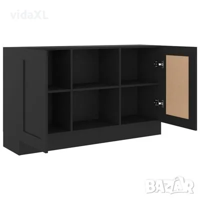 vidaXL Бюфет, черен, 120x30,5x70 см, ПДЧ(SKU:802778), снимка 4 - Бюра - 48979944