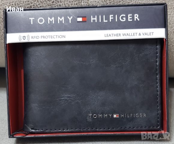 Нови, мъжки портфейли TOMMY HILFIGER – естествена кожа., снимка 5 - Портфейли, портмонета - 45083339