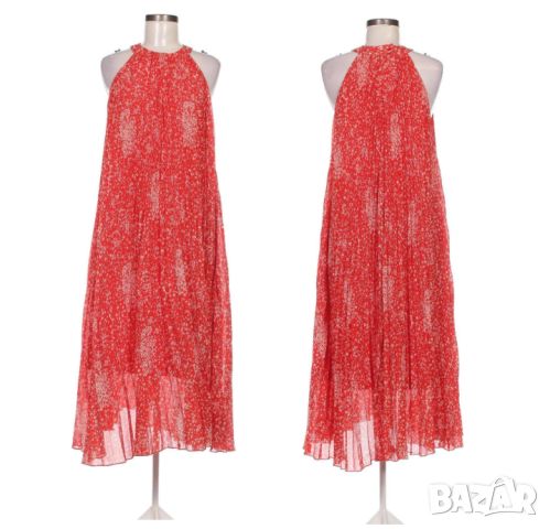 Червена лятна рокля, С,М, снимка 3 - Рокли - 46317007