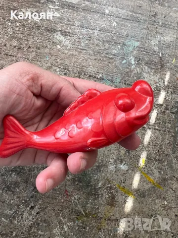 Пластмасова играчка червена рибка, снимка 4 - Други - 49976767
