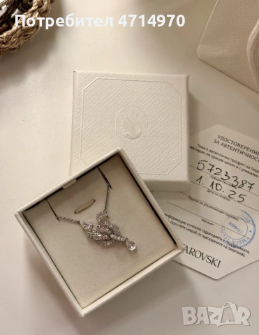 Колие Swarovski, снимка 2 - Колиета, медальони, синджири - 53170538