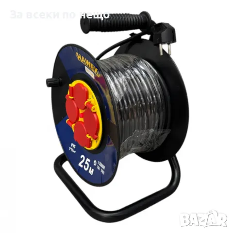 Удължител на макара с кабел 25 / 50 метра HAWEK, снимка 3 - Други инструменти - 50326121