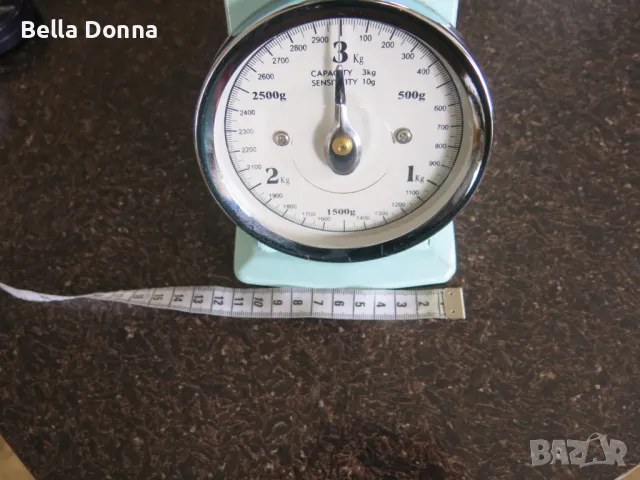 Ретро кухненска везна до 3кг, снимка 11 - Аксесоари за кухня - 49620614