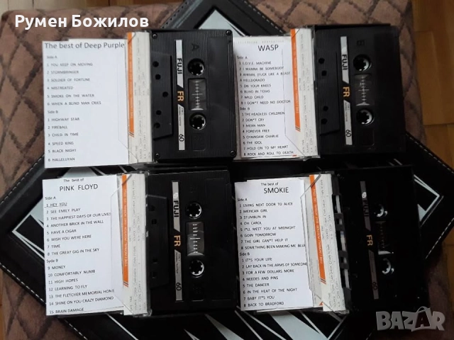 10 запазени и много добри касети FUJI FR с ХАРД РОК, снимка 3 - Аудио касети - 52853811
