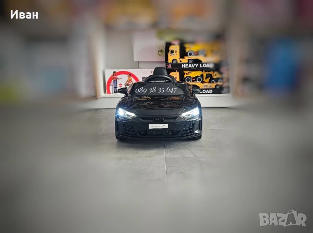 ТОП ЦЕНА!НОВО!Акумулаторна кола AUDI RS E-tron GT с меки гуми,12V батерия , снимка 4 - Детски велосипеди, триколки и коли - 39218266