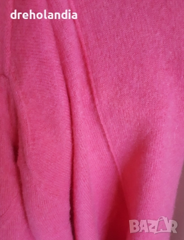 Дамски цикламен вълнен пуловер Esprit – 38 / М, снимка 4 - Блузи с дълъг ръкав и пуловери - 51811391