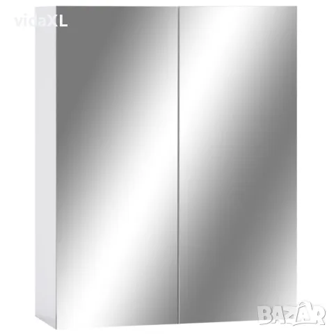 vidaXL Тоалетка с LED, бяла, 60x40x140 см(SKU:323607), снимка 3 - Тоалетки - 48503142