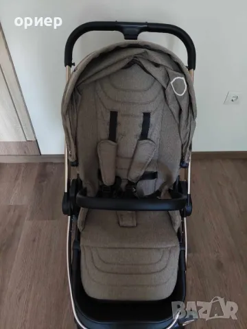 Бебешка количка Kikka Boo 3 в 1 Vicenza Premium Beige, снимка 5 - Детски колички - 47036285